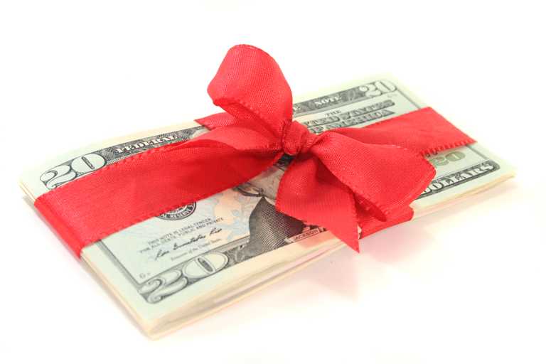 cash donation gift 20