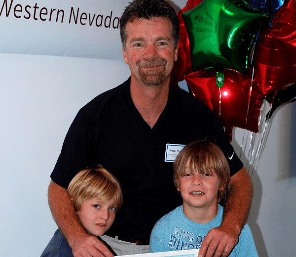 Scholarships that encourage scholastic effort for returning or nontraditional students like Peter Pippo pictured here, can help an entire family by opening career paths.