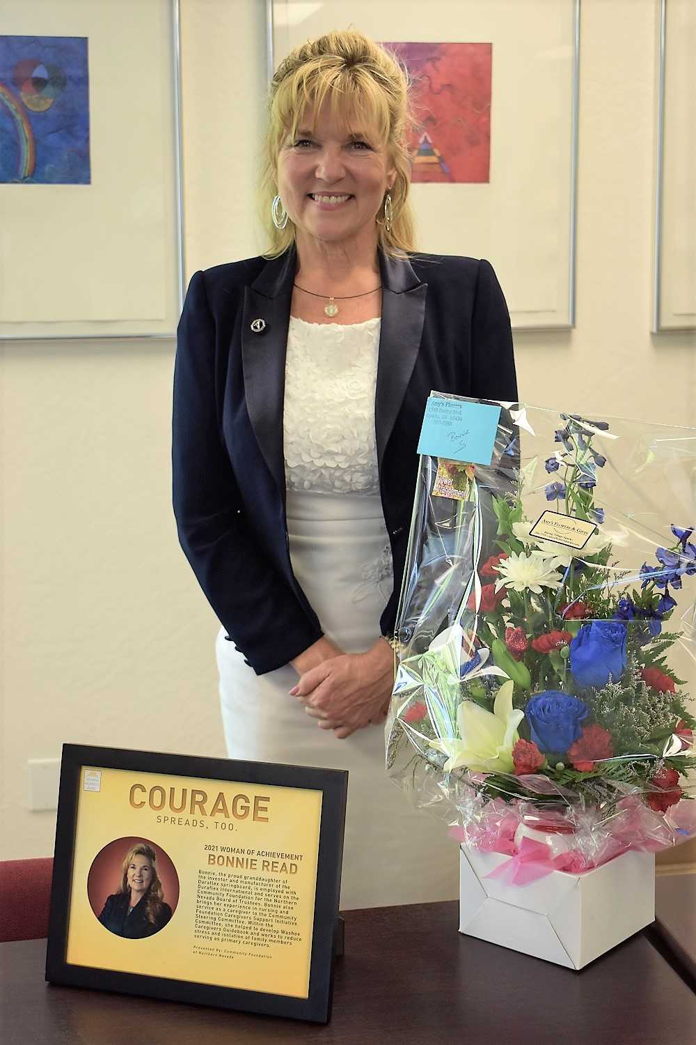 Bonnie Read recognized as at Salute to Women of Achievement Lunch